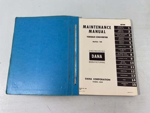 Manual de mantenimiento del convertidor de par DANA Engineering modelo 918 Boletín 358 1955 - Imagen 5 de 10