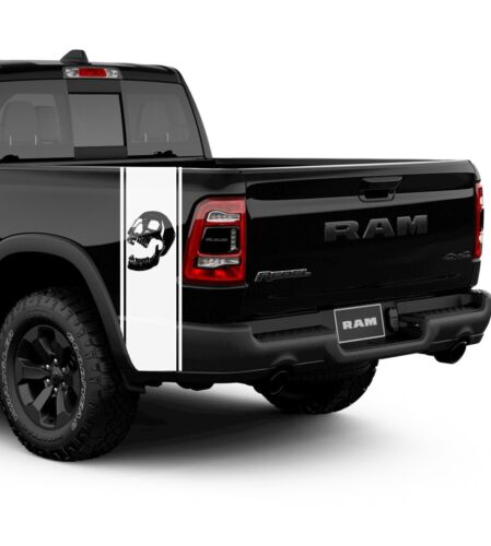 Skull Truck Stripe Decal Truck Vinyl Rear Bed Decal Premium Removable - Bild 2 von 6