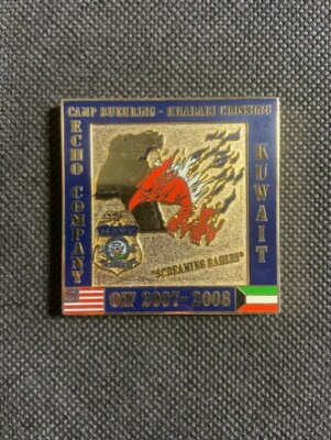 Camp Buehring Khabari Crossing Kuwait OIF Navy Screaming Eagles Challenge Coin