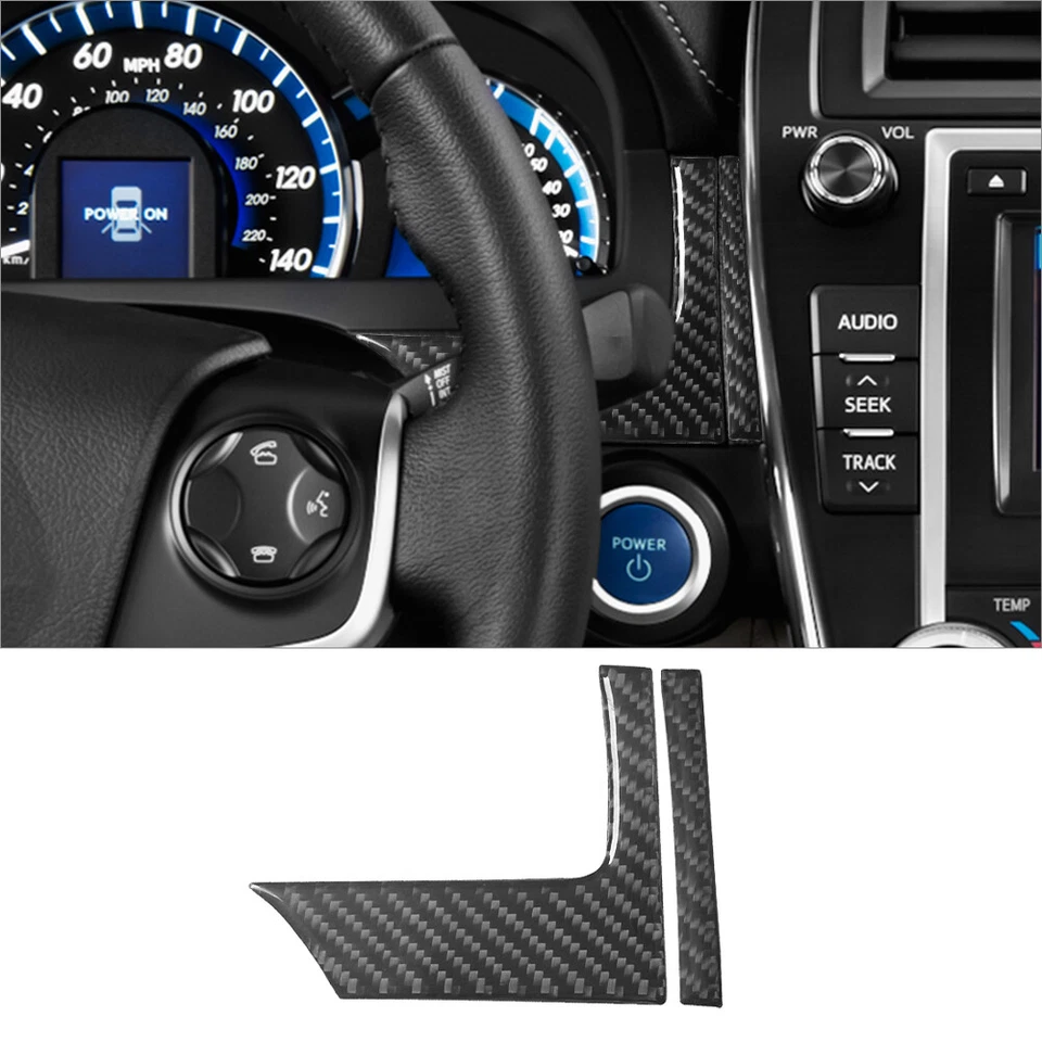 88Pcs Carbon Fiber Full Interior Kit Cover Trim For Toyota Camry 2012-2014 - image 4 of 4