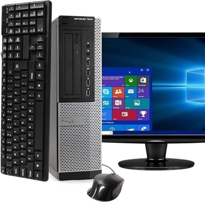 Dell Optiplex 7010 Intel i5 8GB Ram 1TB HD 19-in LCD DVD KB Mse Wi-fi W11Pro