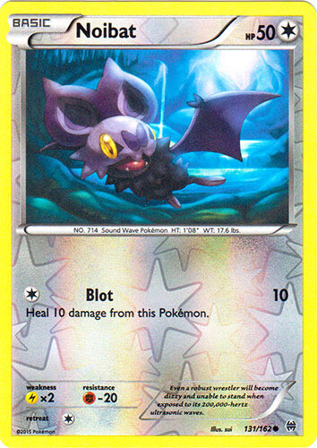 Pokemon - Noibat - 131/162 - Common - Reverse Holo - XY - BREAKthrough - NM