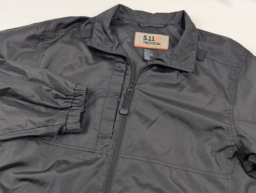 5.11 511 Tactical Jacket Windbreaker Mens Small Black Fill Zip Utility
