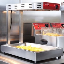 Infrared Food Pan Warmer Fry Dump Station Heat Lamp Stand Avantco Strip Calrod