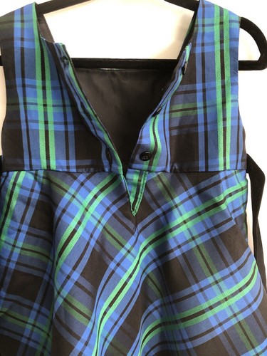 Girls Plaid Dress, 24 Mos , The Children’s Place. Blue,green And Black Plaid - Picture 18 of 23
