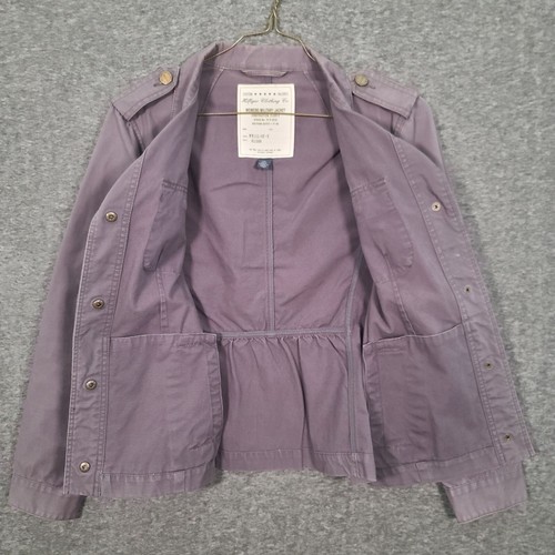 Tommy Hilfiger Clothing Co Military Field Jacket Women's Large Button Up Gray - Picture 5 of 10