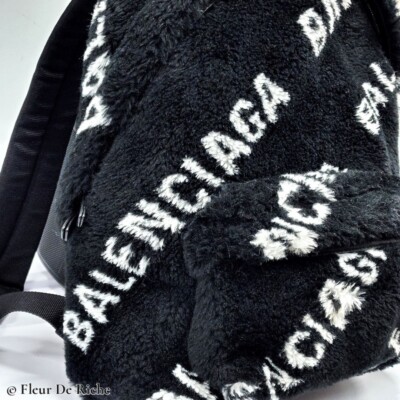 $1790 Balenciaga Faux Fur Small Every Day Backpack Women's | eBay