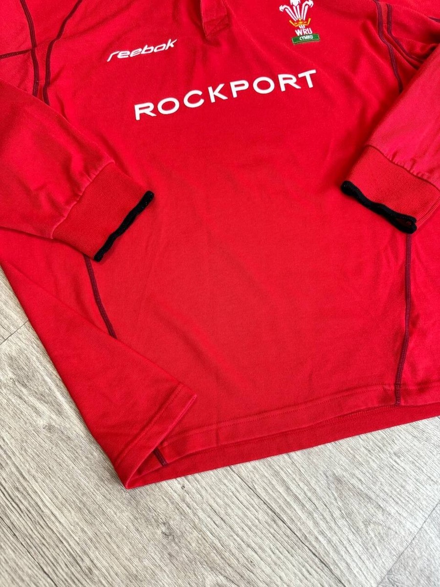ビンテージ◇ラガーシャツ　Wales Rugby WRU リーボック　赤　レッド Vintage Wales Rugby Shirt Mens Small Red Reebok Home Brains