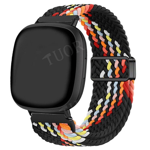 Für Fitbit Versa 4 3 Sense 1 2 Magnet Geflochten Nylon Uhrenarmband Armband - Bild 5 von 50
