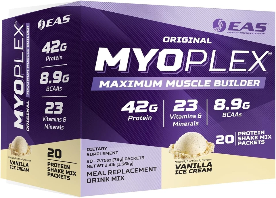 EAS Original Myoplex High Protein Meal Replacement 20 Individual Packs 6 Flavors - Image 2 of 4