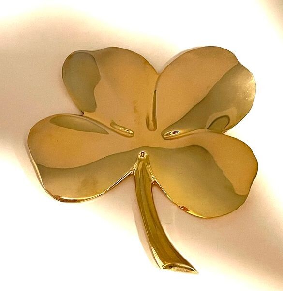 24k Gold Plated 4 Leaf Clover Hope- Faith -Love- and Luck | eBay