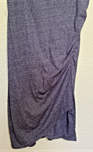 Vestido Leith para mujer talla grande acanalado ceñido al cuerpo tejido azul oscuro sin mangas de viaje - Imagen 3 de 6