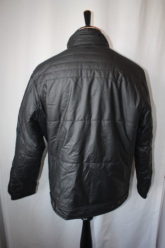 Vtg Belstaff Gold black nylon quilt Jacket red lining biker size L motorcycle - Picture 12 of 24