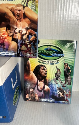 WWF WWE SUMMERSLAM COMPLETE ANTHOLOGY 1989-2007 DVD COOLER BOX SET RARE OOP- T#1 - Picture 7 of 19