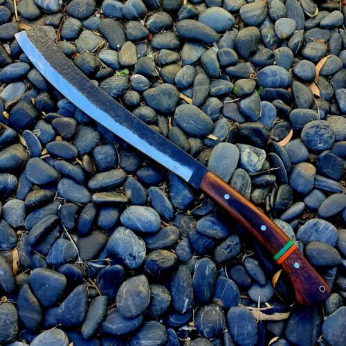 PARANG MACHETE/CHOPPER/CAMPING HANDMADE BY FORGED HUNTER WITH LEATHER SHEATH - Picture 3 of 5