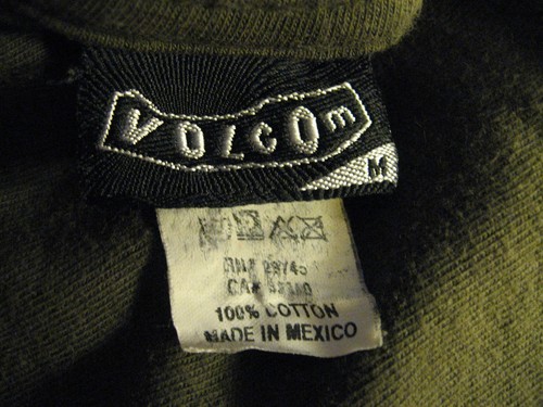 Volcom Stone Tee - Surfing Ocean Fashion Khaki Green Board Logo T Shirt Medium - Picture 5 of 5