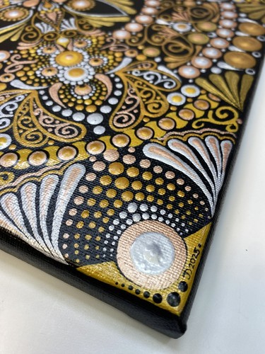 12” x 12” Gold Metallics Mandala Leinwand ASO JaDeL Rocks YouTube - von JaDeL - Bild 5 von 8