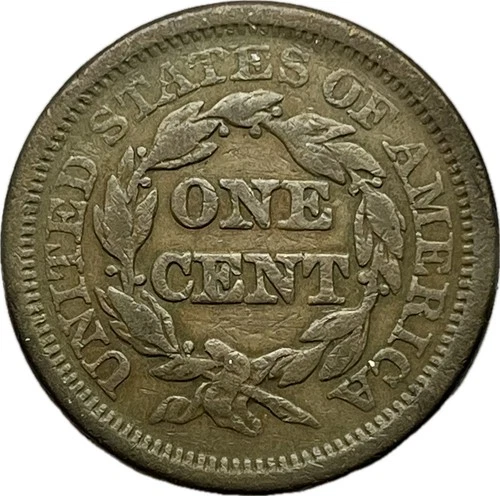Photo of a 1851-P Large Cent from an eBay listing that sold on Jul 21, 2026