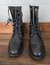 CHIPPEWA WOMEN'S BLACK LEATHER LACE UP KILTE WORK OR DRESS BOOTS, 1901W66. NEW! 