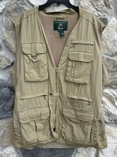 Vintage Orvis Fly Fishing Vest Size XL Outdoorsman Safari Multi Pocket Utility