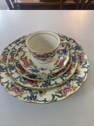 Royal Doulton Floradora Gold 5 Piece Place Setting Unused Majestic Collection - Picture 5 of 12