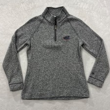 UF University of Florida Gators Grey 1/4 Zip Pullover Jacket Women's L