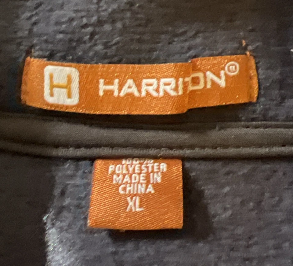 Men’s XL Harriton Blue Fleece Full Zip “One/Pepsi” Logo Vest - Image 3 of 4