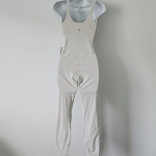 Lululemon Align Ribbed Bodysuit 25" White Opal Size 4 - Picture 11 of 15