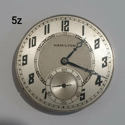 Hamilton   pocket watch movement size 12, works