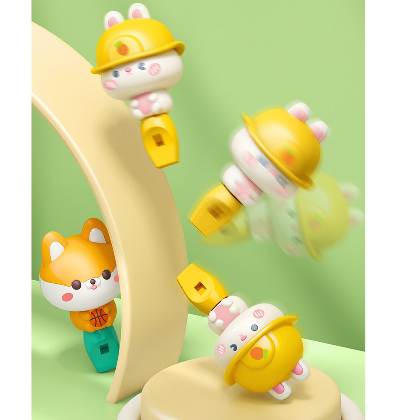 Cartoon Whistle Cute Kids Whistle Plastic Portable Whistle Toy For Kindergarten