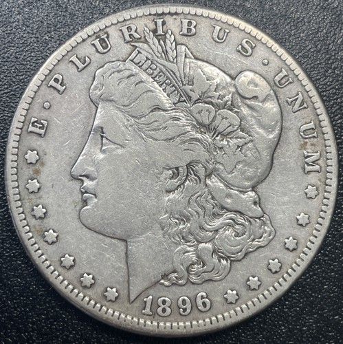 1896-S Morgan Silver Dollar $1 VF Very Fine Better Date - Picture 1 of 2