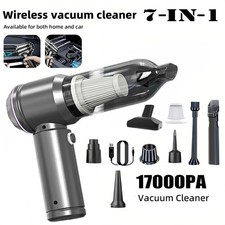 120W Portable Handheld Vacuum 17000Pa USB Rechargeable Mini Cordless Cleaner