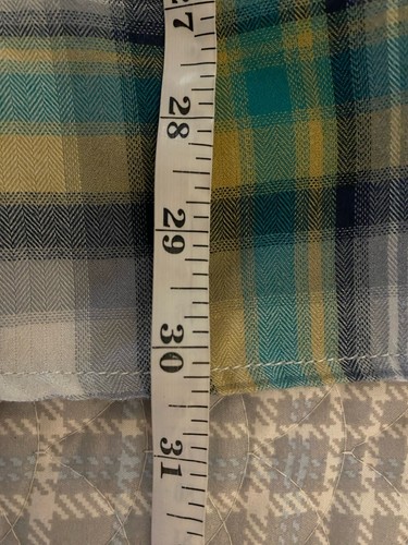 Volcom Workwear Shirt Mens Large Green Plaid Button Up Long Sleeve Flannel Skate - Picture 9 of 10