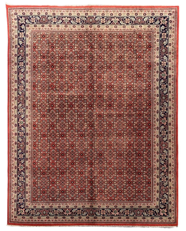 Amazing Hand Knotted Vintage Tribal Bijour Wool Area Rug 12 x 8 Ft