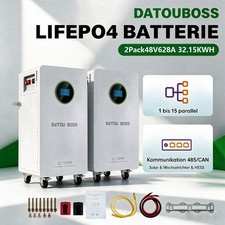 2*32.15kWh Batteriespeicher 48V PV Solar Stromspeicher Akku 628A LiFePO4 …