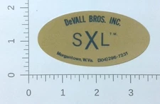 Vintage DeVall Bros Inc Morgantown West Virginia Coal Mining Sticker Decal