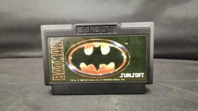 Batman Famicom Game Cartridge - Sun Electronics Used, Case & Manual Damage