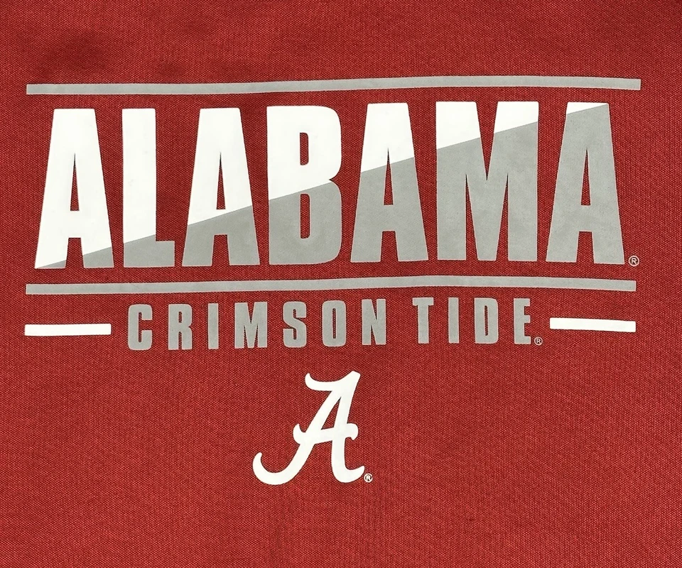 Colosseum Alabama Crimson Tide Hoodie Mens XL Red Pullover Pocket Fleece Lined - Image 3 of 4