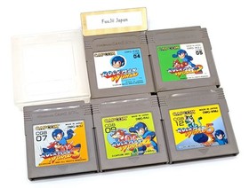 Nintendo Gameboy Rockman World 1 2 3 4 5 set Megaman GB Japan Game boy Tested