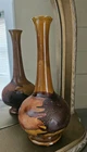 Vintage MCM Royal Haeger Earth Wrap Marked Vase Crackle Finish 10 Inch