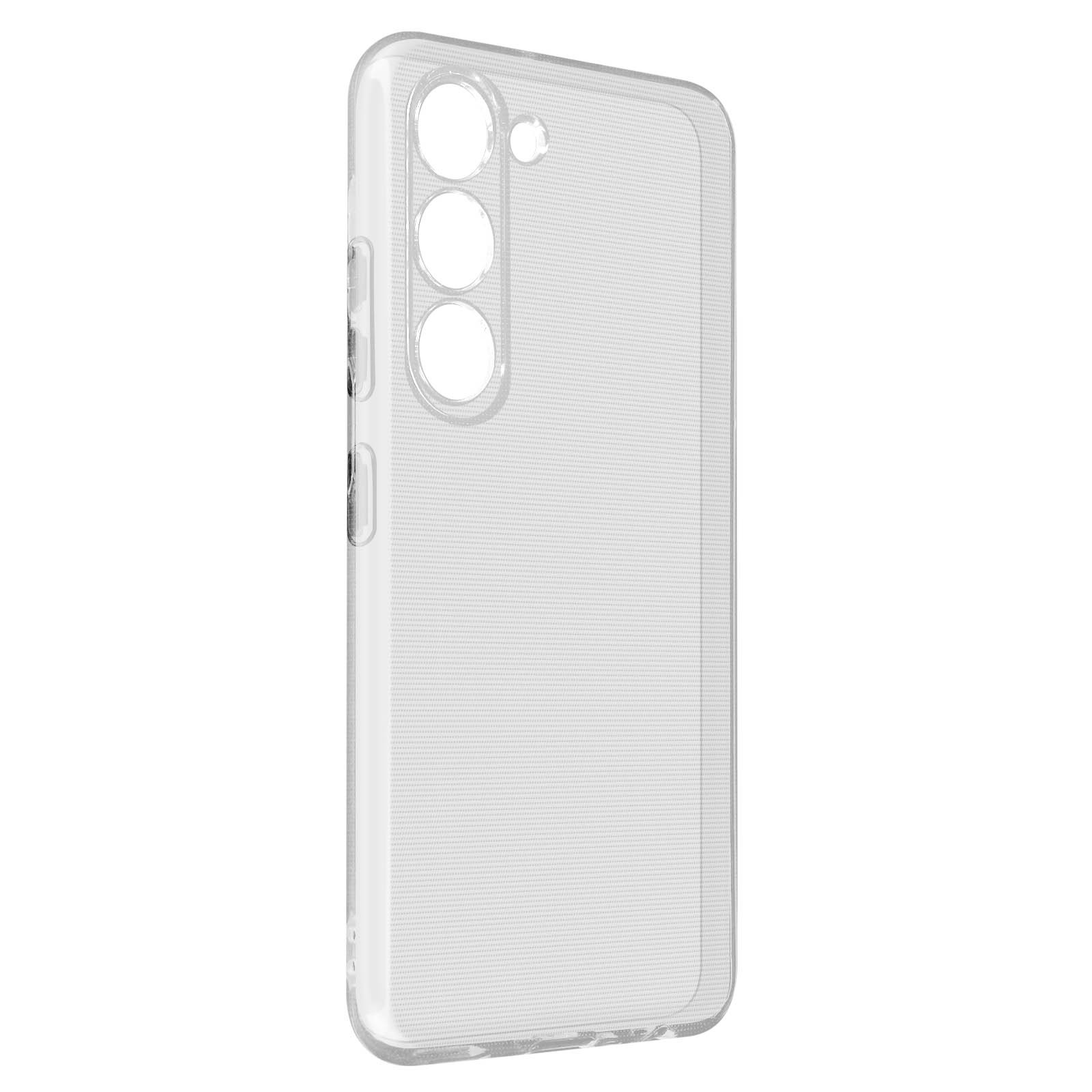 Coque Galaxy S23 Plus transparente antichoc protégeant l'objectif des rayures fatales