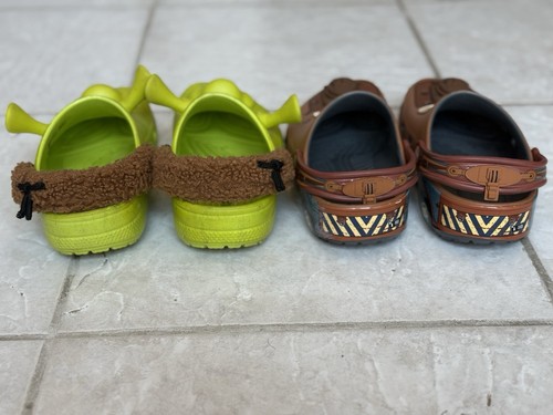 Crocs Lot size 2J “ Shrek And Mater “ 2 Pairs - Picture 3 of 13