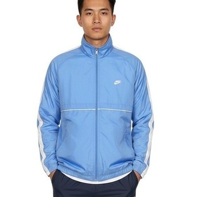 Vtg Nike Track Jacket XL Reversible Blue White Full Zip Logo Lightweight Sports