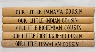 5 Our Little Cousin books HC Lot Hawiian Bohemian Indian Panama & Portuguese