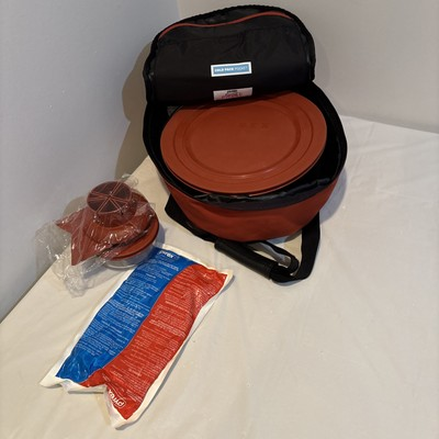 #ad PYREX Portables 4.5 Qt Insulated Carrying Bag 4.5qt Bowl Lid HOT And COLD Packs $34.94
