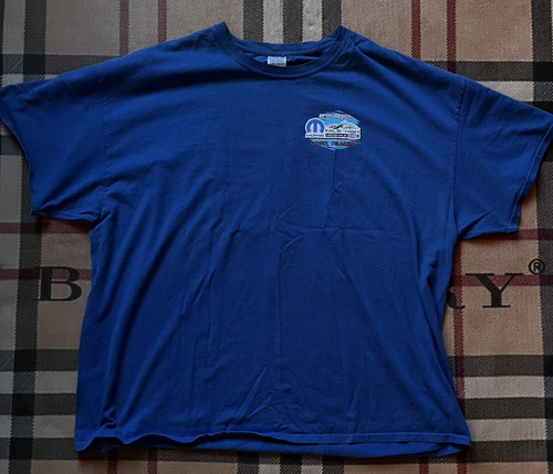 Vintage Mopar Car Blue Tee SIZE XL