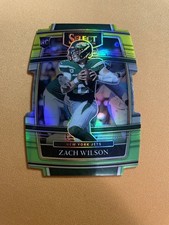 2021 Panini Select - Concourse Zach Wilson #44 Green & Yellow Prizm Die-Cut (RC)