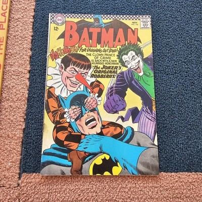 Batman #186 (1966) Moisture stains Rust Loose on staple Comic Gaggy 1st App ɓ0js