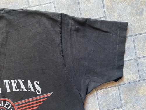 Vintage Harley Davidson Fruit Of The Loom Single Stitch Shirt Men XL Black Texas - Picture 14 of 15