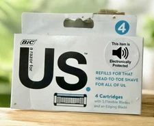 BIC US Cartridge Refills 4 Cartridges W/ 5 Flexible Blades~New